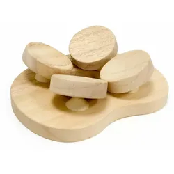 HaLu Saunakissen Rund - Holzart: Abachi
