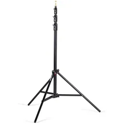 Manfrotto Stativ, 1004BAC-3 Single (366 cm, 9 kg), Lampenstativ, Schwarz