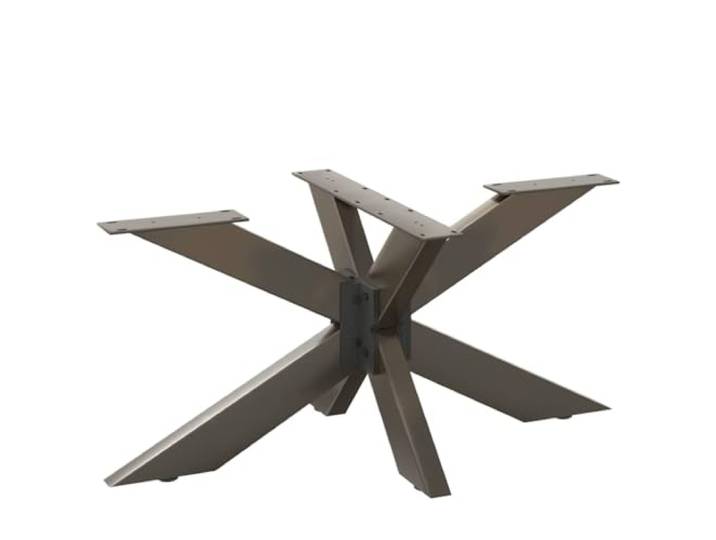 ZXQVLMRS Spinnenform Couchtischbein Naturstahl Metall Tischgestell 98x58 Pulverbeschichteter Stahl, Inklusive Nivellierfüße, Robuste Konstruktion
