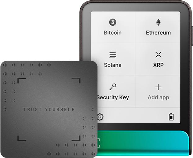 Ledger Flex mit Recovery Key, Hardware Wallet Oxidate Green