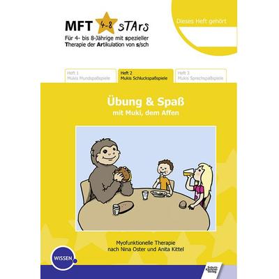 MFT 4-8 Stars - Für 4- bis 8-Jährige mit spezieller Therapie der Artikulation von s/sch - Übung und Spaß mit Muki, dem Affen, Taschenbuch von Nina