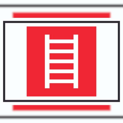 HB-Druck Leiter Symbol Schild A2 (420x594mm)