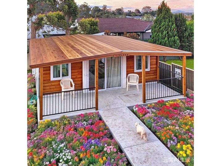 Homestay Parent Enfant Loisirs Venue Sheds 20ft 40ft Pliable préfabriqué Petite maison conteneur maison jardin arrière cour entrepôt grange