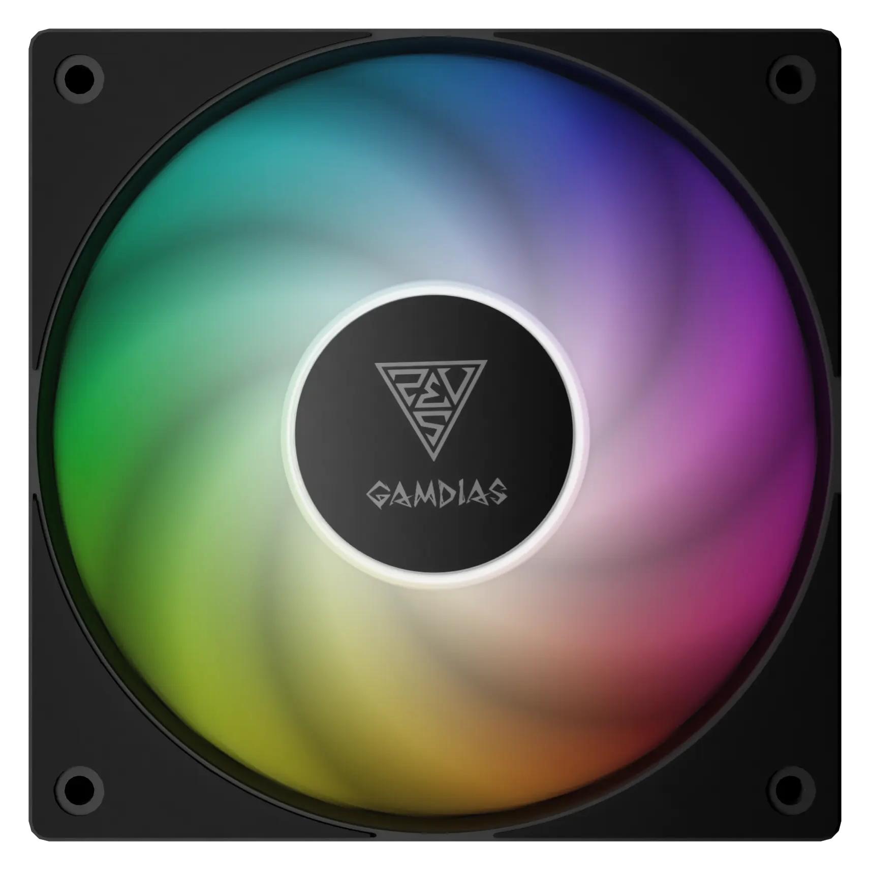 Gamdias NOTUS M1-1201 ARGB| Gehäuseluefter - Gehäuse-Lüfter - 1.600 rpm (120 mm, 1x) (16302-05211-00010-G)