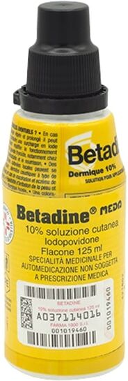 FARMED Srl Betadine Soluzione Cutanea 10%, 125 ml