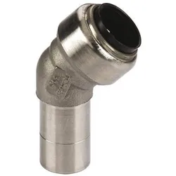 Edelstahl Steckfitting Tectite Bogen 45° 15 mm innen-außen lösbar DVGW