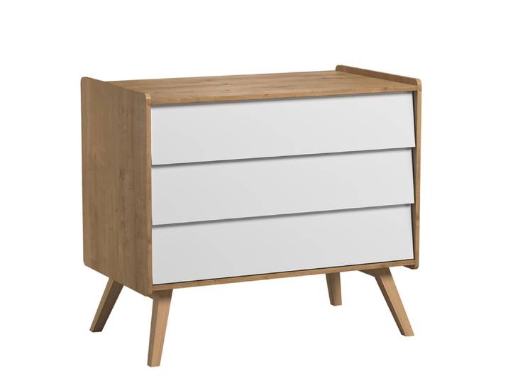 Commode 3 tiroirs Vox Vintage Bois Blanc