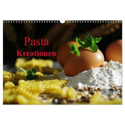Pasta Kreationen (Wandkalender 2026 DIN A3 quer), CALVENDO Monatskalender