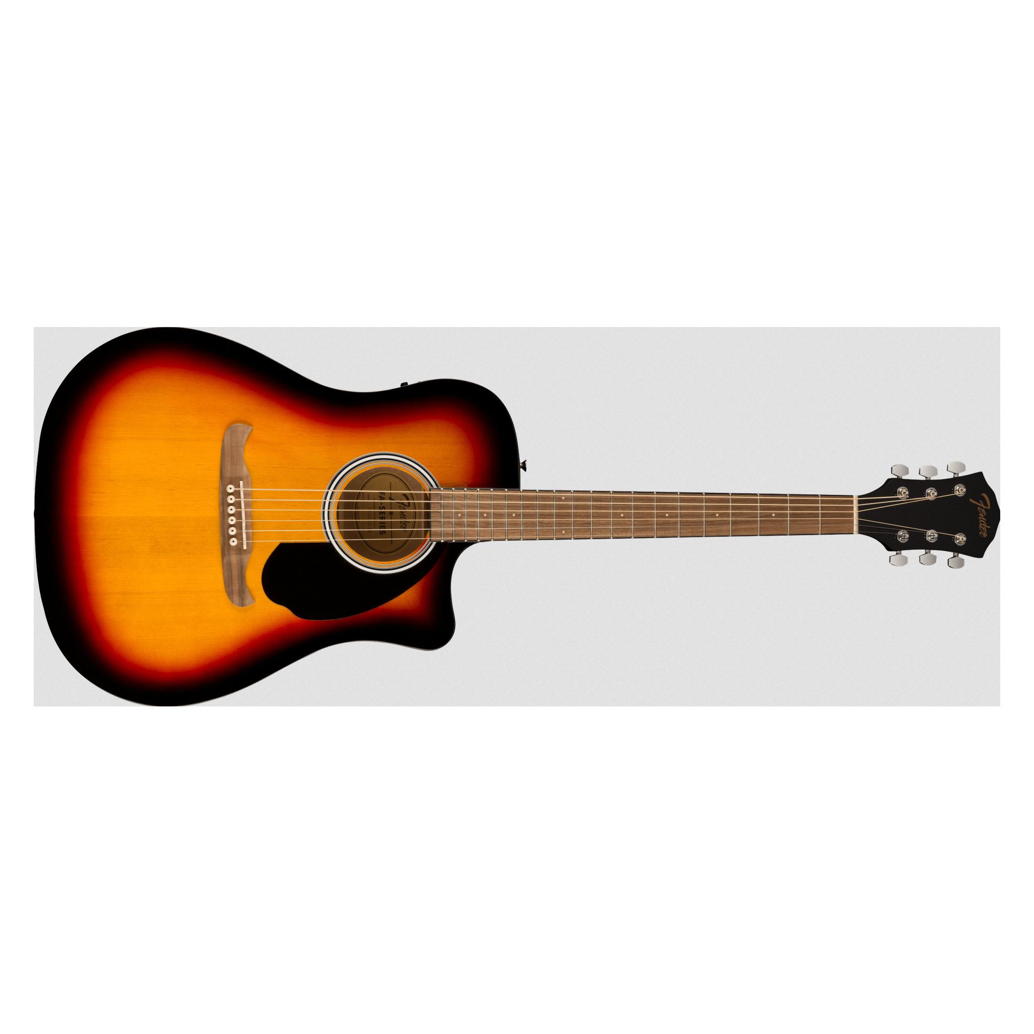 Fender FA-125CE Dreadnought WN Sunburst elektrisch-akoestische westerngitaar met FE-A2 Preamp (Westerngitarre, Nato) (972713532)