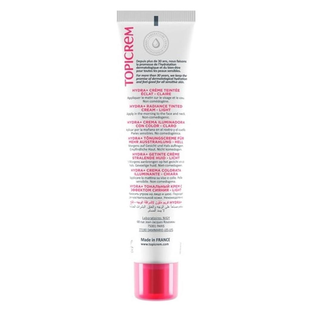 Topicrem Moisturizing toning skin cream SPF 50 (Radiance Tinted Cream) 40 ml - Shade: Claire - (40 ml, SPF 50) (S05121693)