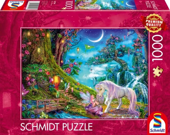 Schmidt Spiele Wo sich Einhorn und Elfe gute Nacht sagen (1000 Teile)