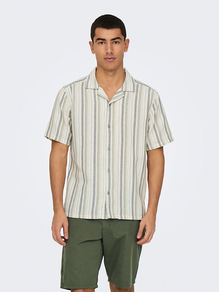 ONLY & SONS Hemd "Onstrev" in Beige - S