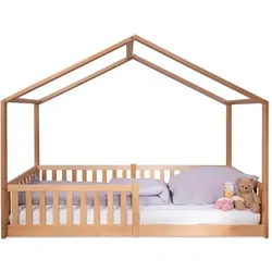 Tissi, Kinderbett,  Hausbett / Bodenbett ENNO Gr. 90 x 200 cm (90 x 200 cm)