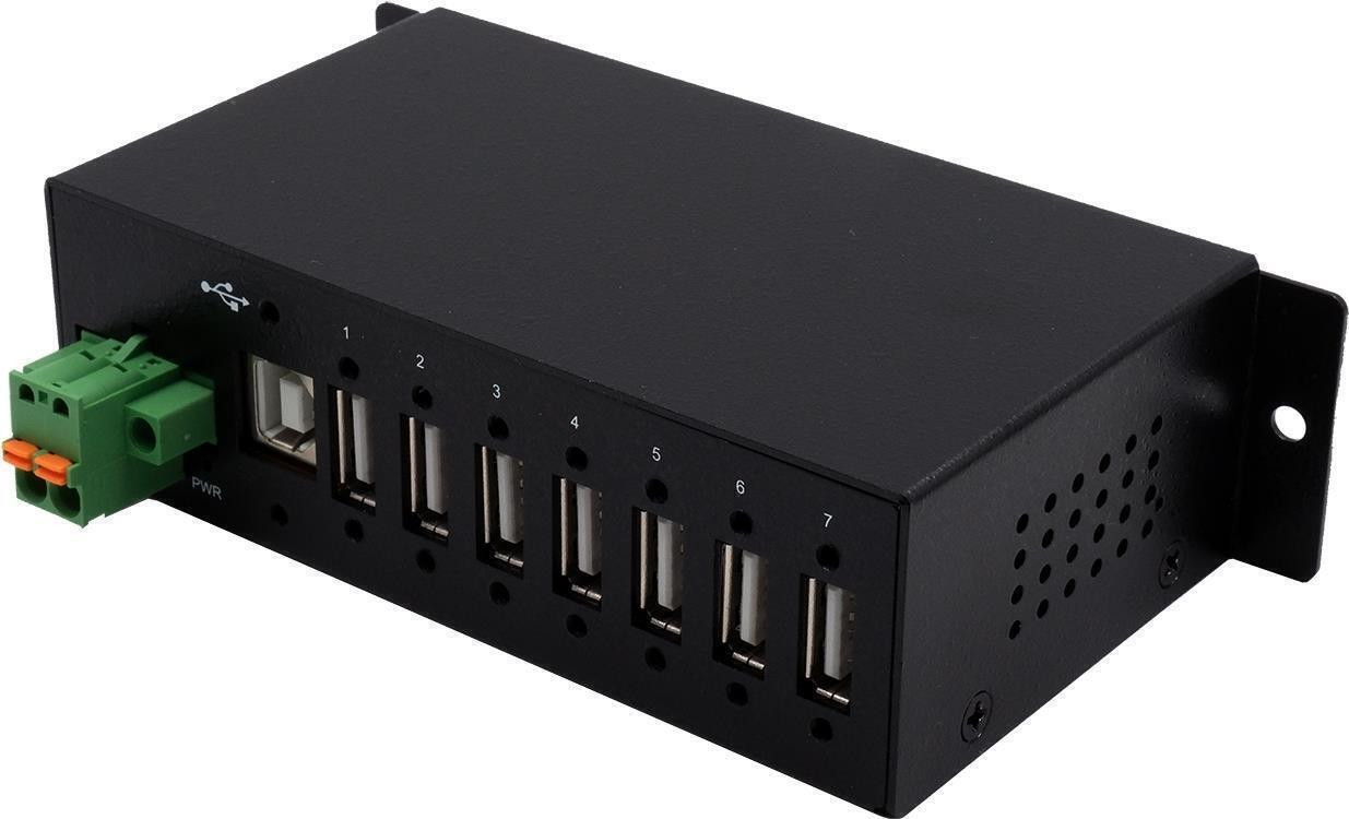 EXSYS EX-1179HMVS USB 2.0 Type-B naar USB 2.0 kabel, 480 Mbit/s, Zwart, 1,8 meter