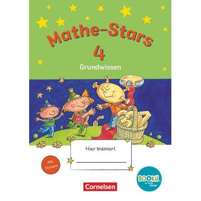 Mathe-Stars - Grundwissen - BOOKii-Ausgabe - 4. Schuljahr. Übungsheft mit Lösungen, Taschenbuch von Ursula Kobr,Werner Hatt,Beatrix Pütz,Stefan