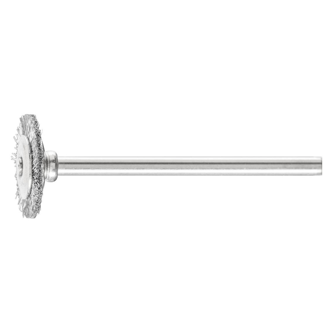 Pferd Minirundbrste RBU D16xB2xL3mm Stahldraht Schaft-Ø 3mm (43100351) (RBU 1602/3 ST 0,10)