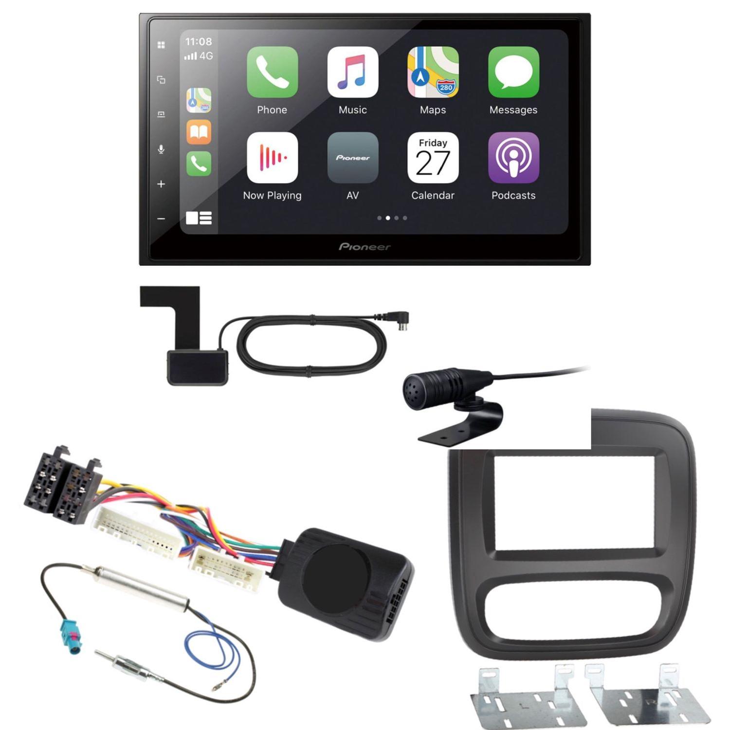 Pioneer SPH-DA250DAB Bluetooth MP3 DAB+ Autoradio Einbauset für Nissan NV300