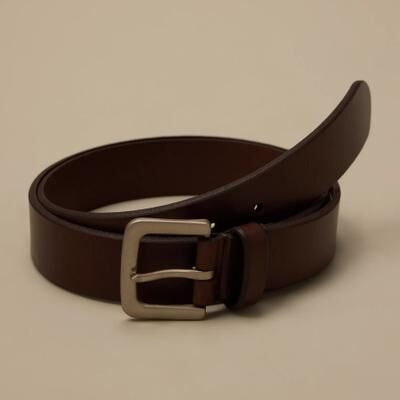 Lucky Brand Santa Fe Leather Belt - Men's Accessories Belts in Medium Brown, Size 38