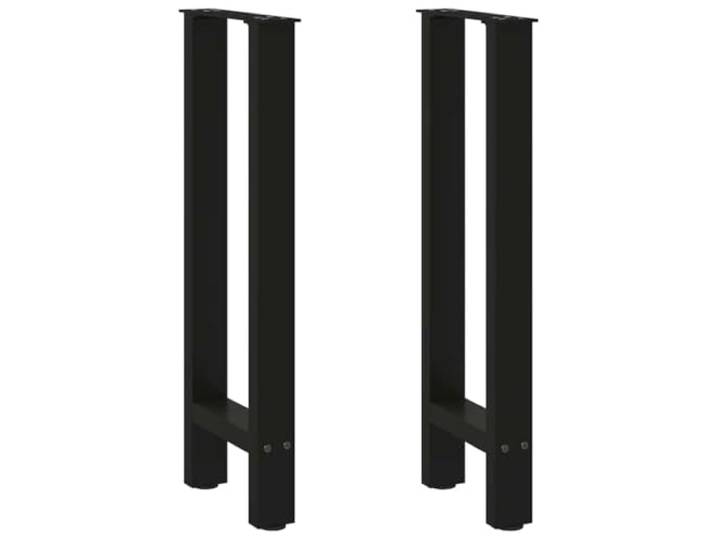 hliofuir Konsolentischbeine 2 STK. Schwarz 28x73 cm Stahl Robuste Tischbeine aus Stahl in Schwarz für individuelle Konsolentische im Flur, Wohnzimmer oder Eingangsbereich.