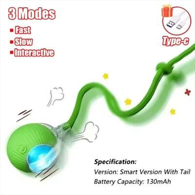 Uplift Treasures Smart Interactive Pet Play Ball green