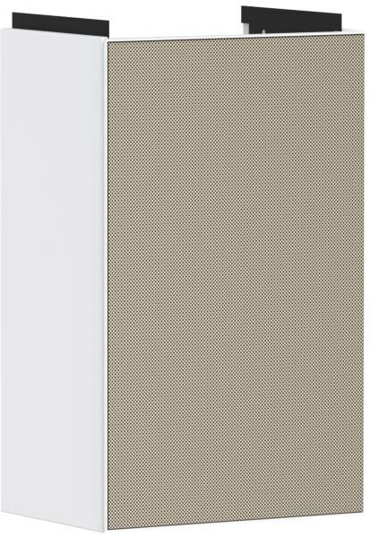 Hansgrohe Xevolos E Waschtischunterschrank 54166390 340x555x245mm, links, mattweiß, bronze Struktur