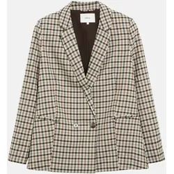 Blazer mit Karo-Muster Mehrfarbig 38