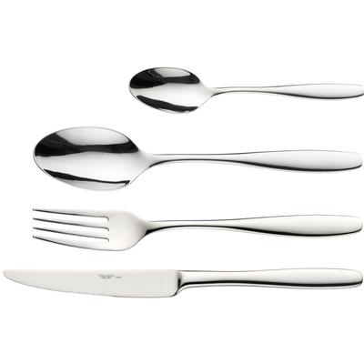 Besteck-Set PINTINOX "Lion", silber (edelstahlfarben), 24 Stk., Edelstahl 18/10, Essbesteck-Sets, glänzend, spülmaschinengeeignet
