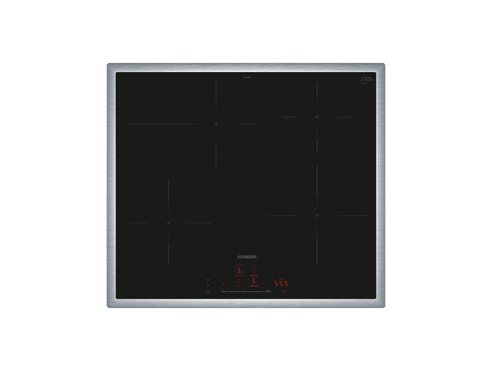 SIEMENS Induktions-Kochfeld EH645HFB1E , schwarz, B:58,3cm H:5,5cm T:51,3cm, Kochfelder, Einfache Bedienung per touchSlider & extra Platz in der Bräterzone, Induktions-Kochfeld