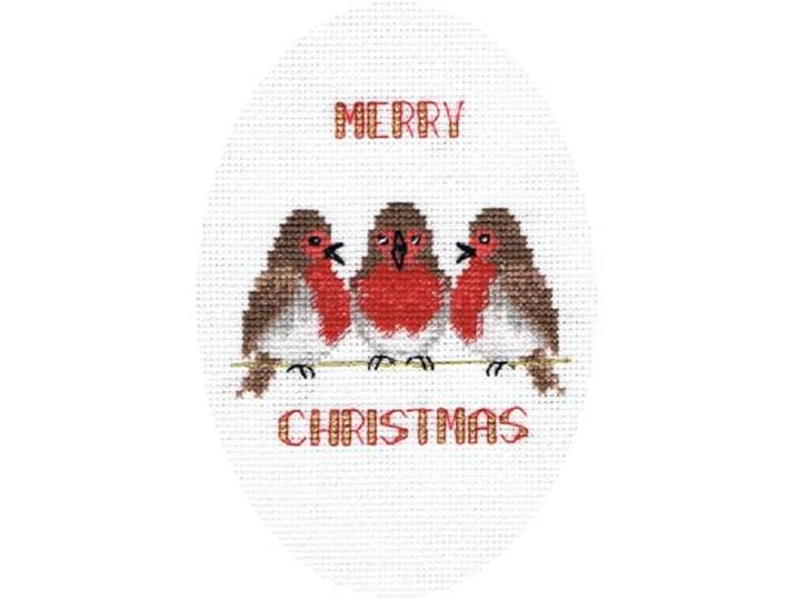 Derwentwater Designs ROBIN TRIO Kerstkaartenset