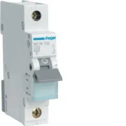 Hager MCN103 Leitungsschutzschalter 1 polig 6kA C-Charakteristik 3A 1 Modul