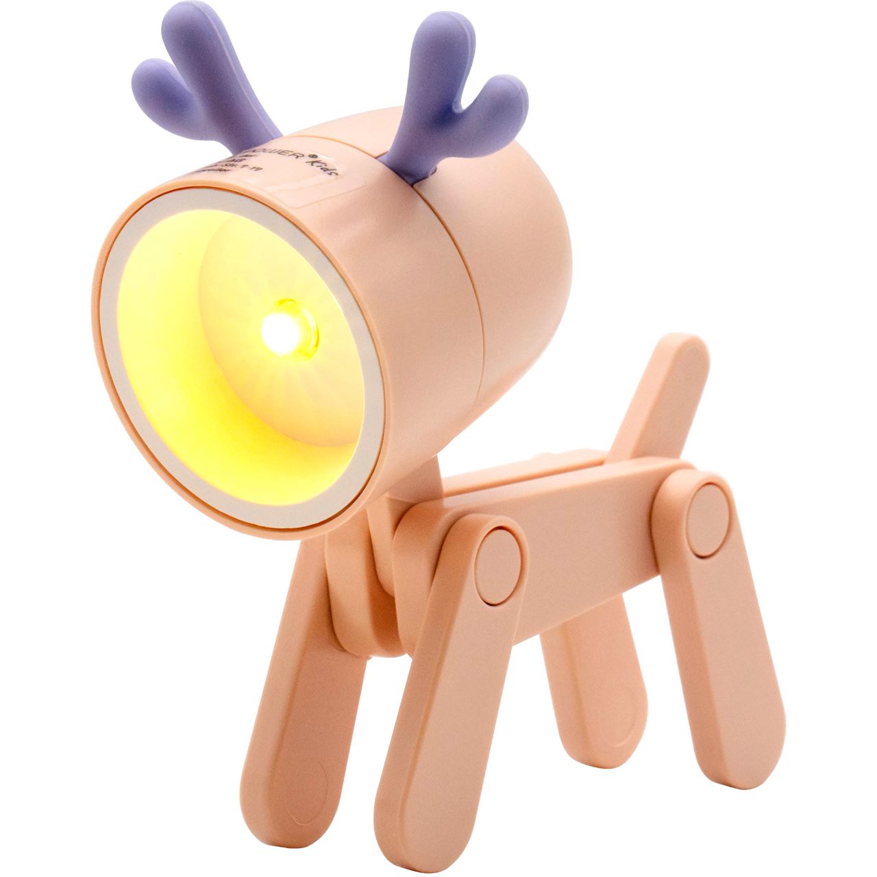 Realpower LED-Tier Taschenlampe Pink deer