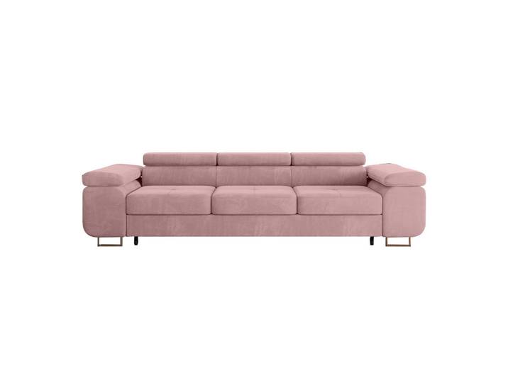 Petits-meubles Schlafsofa Wilson 3 Sitzplätze Korallenrosa, Rosa, 275x69x100 cm, Babymöbel & Kindermöbel, Kinderzimmer & Jugendzimmer, Schlafsofas