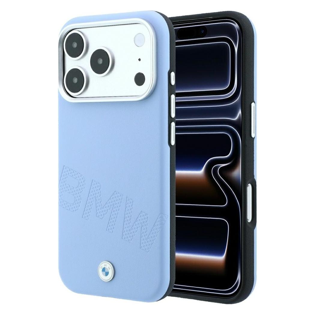 BMW Sign Inclined Deboss Letters MagSafe Case for iPhone 18 Pro Max / 17 Pro Max Blue (Apple iPhone 17 Pro Max, Apple iPhone 18 Pro Max) (BMW001242)