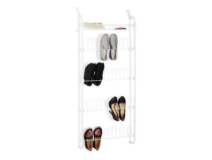 Tür-Schuhregal für 12 Paar Weiss