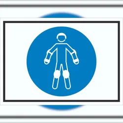 HB-Druck Schutzausrüstung für Rollsport benutzen Symbol Schild A4 (210x297mm)