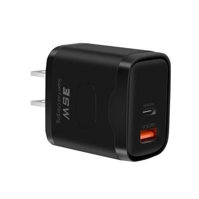 35W Dual Port Power Delivery Wall Charger black