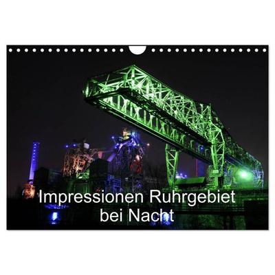 Impressionen Ruhrgebiet bei Nacht (Wandkalender 2027 DIN A4 quer), CALVENDO Monatskalender