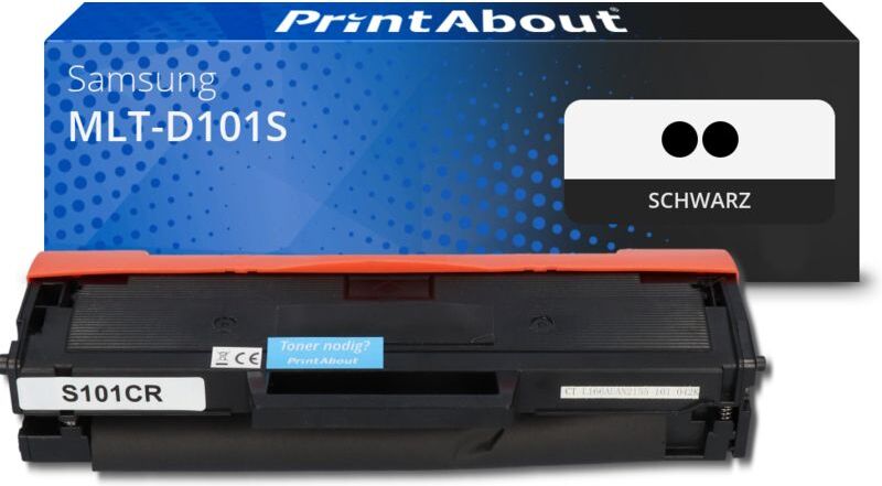 PrintAbout Toner kompatibel mit Samsung MLT-D101S (SU696A) - 2x Schwarz - Multipack
