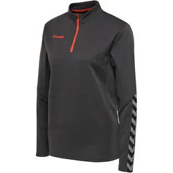 hummel Authentic 1/2-Zip Sweatshirt Damen asphalt XS