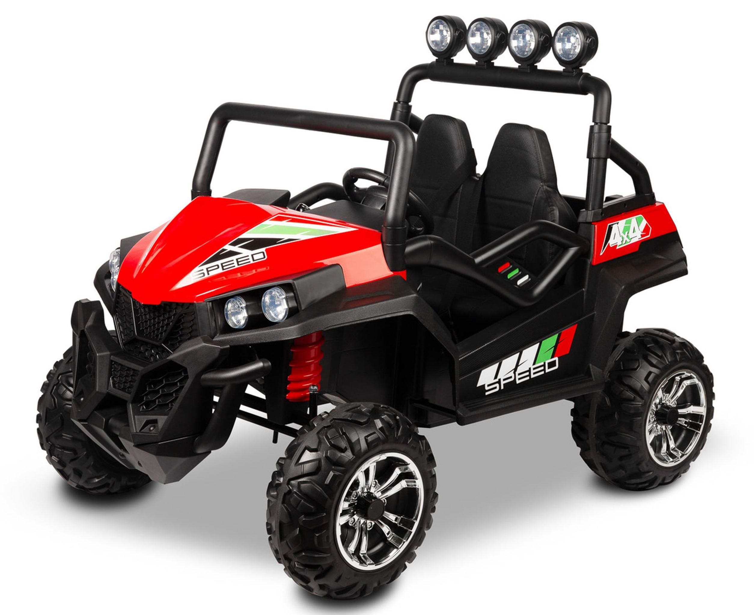 Großes, batteriebetriebenes Fahrzeug für Kinder, Geländewagen, Modell "Grand Buggy", rot