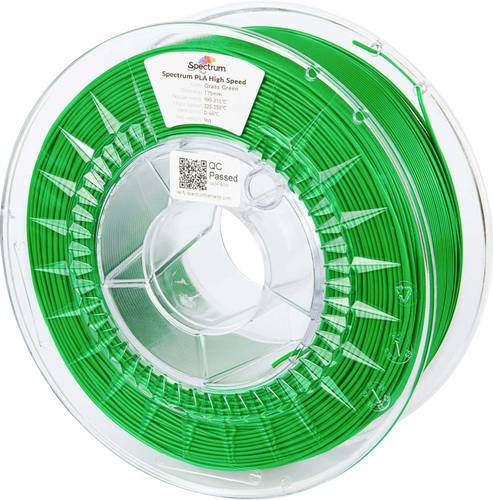 Spectrum Filaments 81059 PLA High Speed Filament PLA Highspeed Filament, hohe Steifigkeit, hohe Zugfestigkeit 1.75mm 1000g Grass
