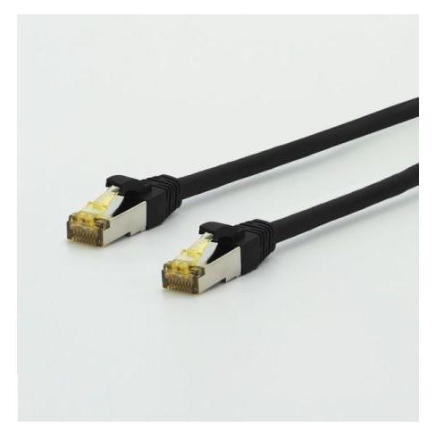 TTL an Patchkabel UltraFlex Cat. 6A ISO/IEC, S/FTP (PiMF), hochflexibel, halogenfrei, schwarz, 0,15 m... (S/FTP, CAT6a, 0.15 m) (1812-0)