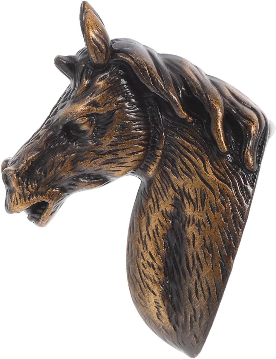 Paardenkop meubelknop Brons - 5 cm