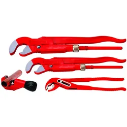 ROTHENBERGER Zangenset: TUBE CUTTER 35, Wasserpumpenzange 10", Eckrohrzange 1"+1.1/2" - 070135X