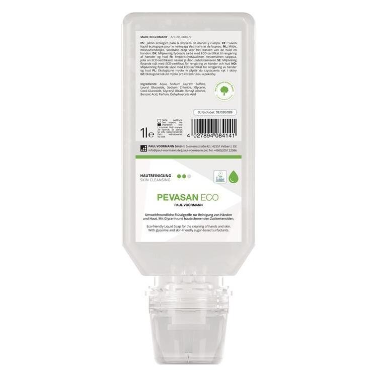 Paul Voorman Handreinigung Pevasan ECO 1l ph-hautneutral Softflasche PAUL VOORMANN (Flüssigseife, 1000 ml) (084070)