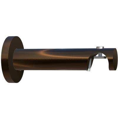 Kombiträger INDEKO, braun (bronzefarben), Ø:2cm, Gardinenstangenhalterungen, Ø 20 mm für Vorhangstangen und Innenlaufsysteme