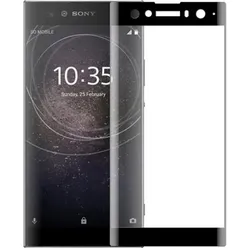 Screenguard Sony Xperia XA2 Ultra Full Screen Panzerglas Schutzfolie 2.5D 9H (Sony Xperia XA2 Ultra), Smartphone Schutzfolie, Schwarz