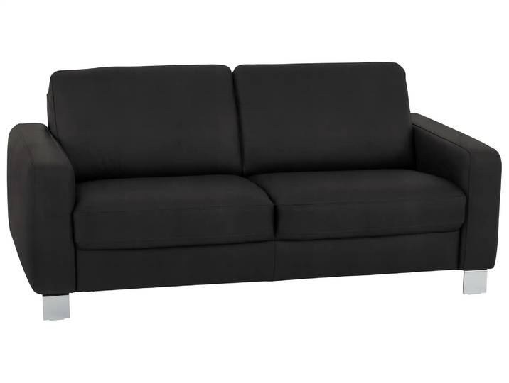 Sofa Shetland Basic B: 188 cm Polipol / Farbe: Anthrazit / Material: Leder Basic