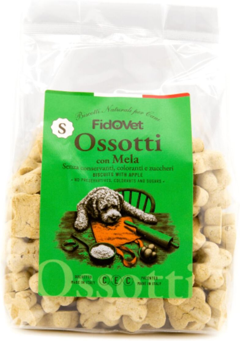 Fidovet® Fidovet Biscotti Naturali per Cani Ossotti SMALL Mela 300 g