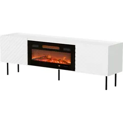 TV-LOWBOARD Lucca 180 2D mit Elektrische Kamin